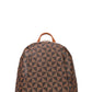 Curved Monogram Zipper Backpack