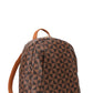 Curved Monogram Zipper Backpack